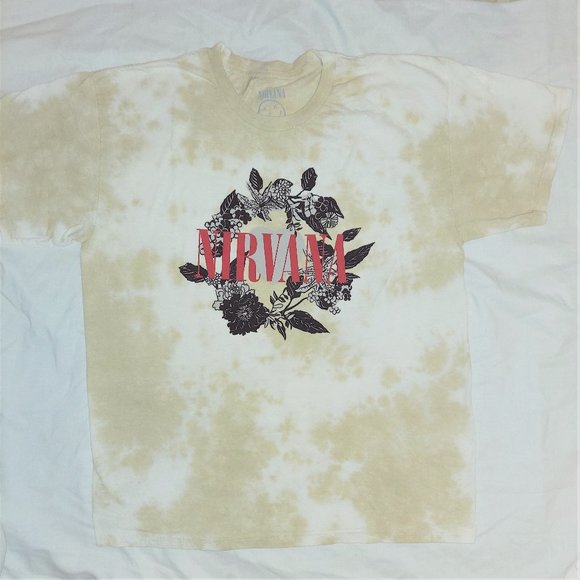 Nirvana Heart Shaped Box Tie Dye grunge punk rock Official T-Shirt L NWT - Picture 1 of 3